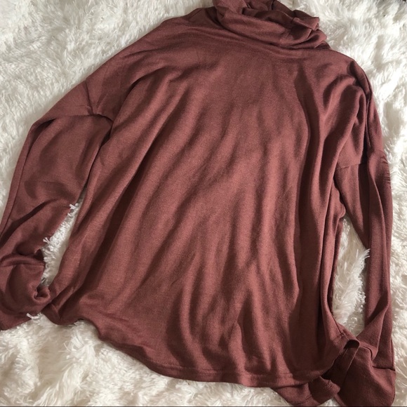 cowl neck long sleeve sweater - Picture 3 of 4